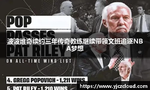 波波维奇续约三年传奇教练继续带领文班追逐NBA梦想
